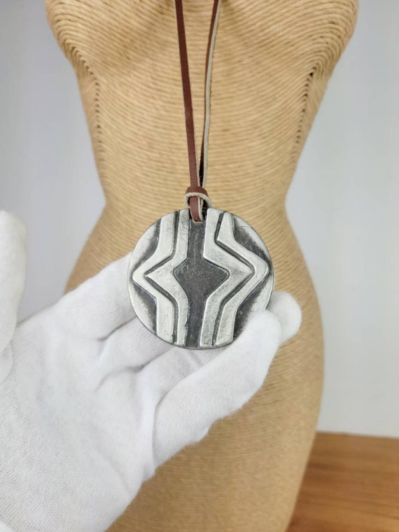 Norwegian Pewter Pendant Necklace by Plus Tinn. Norsk Tinn Viking