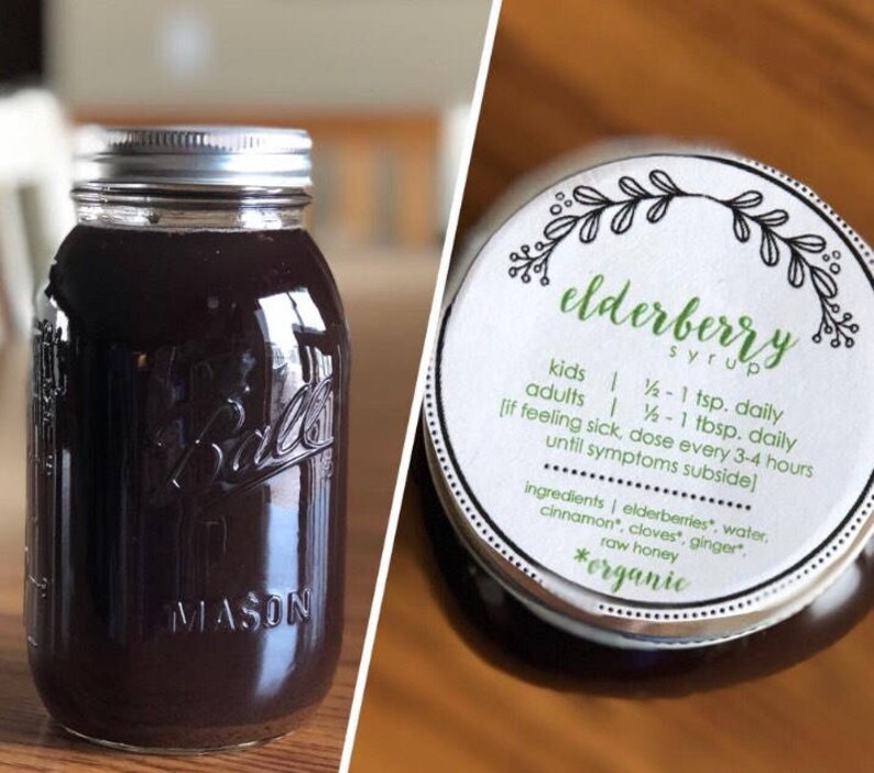 Organic Elderberry Syrup Etsy