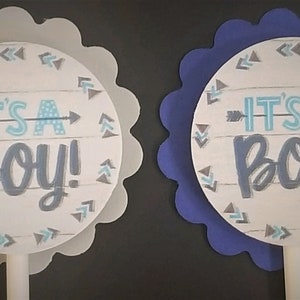 It&#39;s A Boy Cupcake Toppers Set of 24