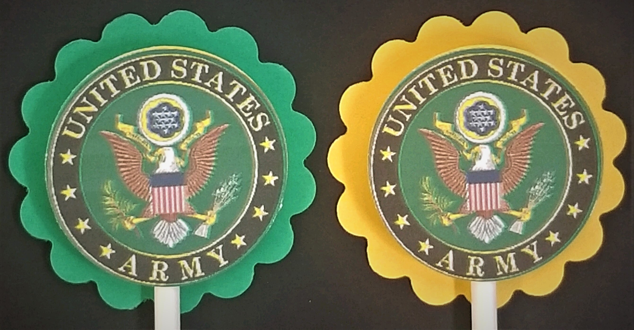 Army Cupcake  Toppers Set of 24