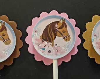 30 cheval poney stallion comestible fondant/gaufre fée cup cake toppers 30 cheval poney stallion comestible fondant/gaufre fée cup cake toppers