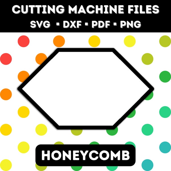 Honeycomb Cutting Machine Files * SVG * DXF for Cricut, Silhouette and Brother Scan n Cut - Make your own Lucy Boston EPP Quilt