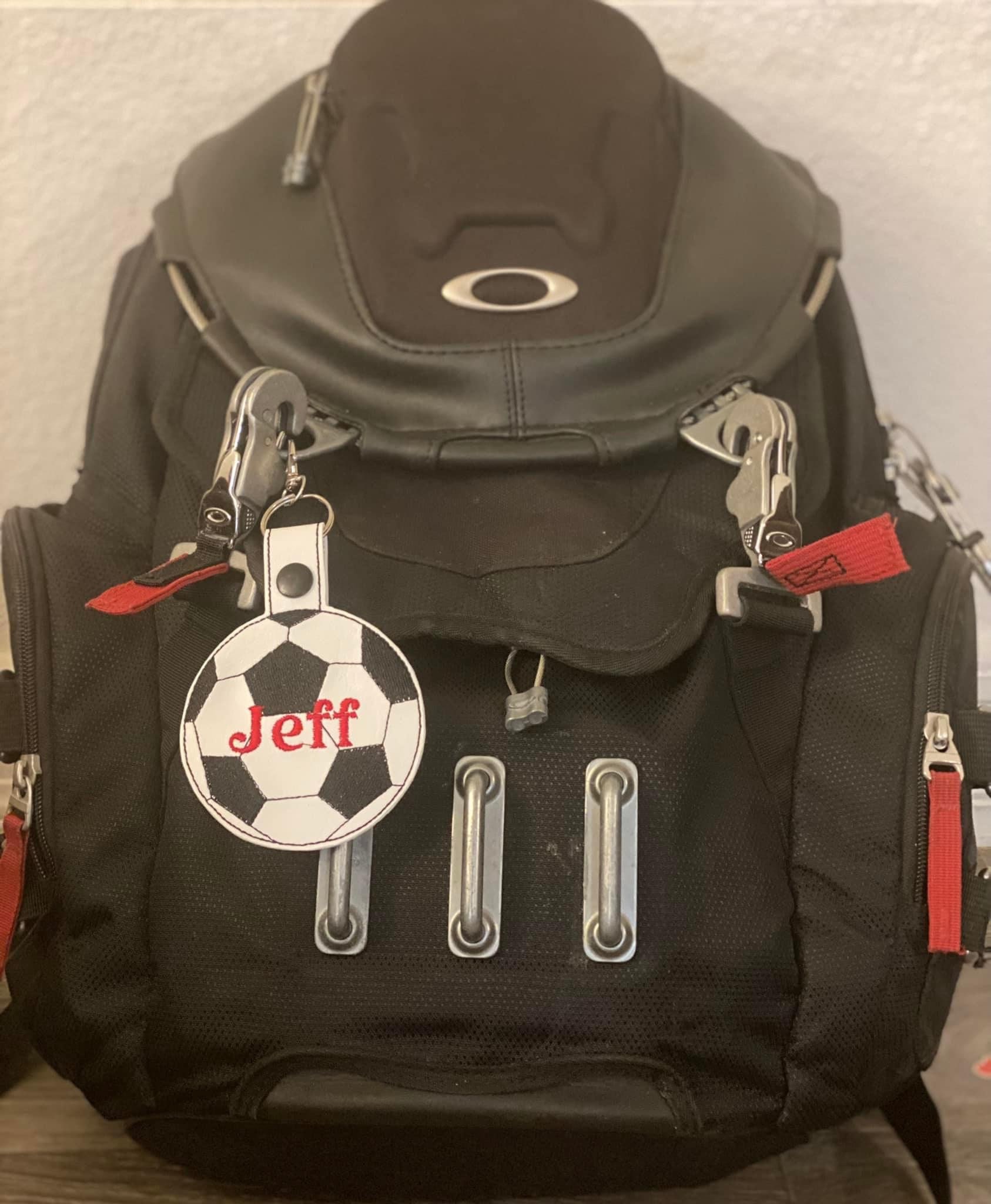 Personalized / Custom Sports Bag Tags Keychains Name Tags Etsy