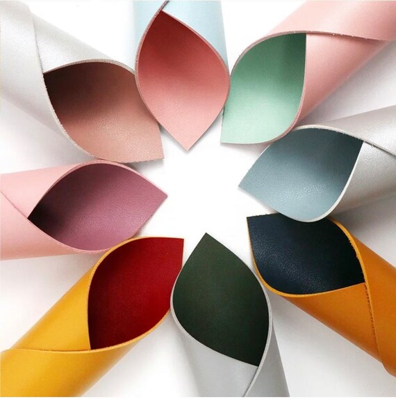 A4 Size PU Double Sided Leather Sheets 1.8mm Great for Etsy