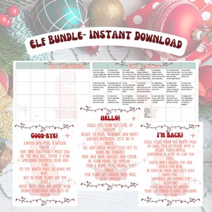 Elf Letter, Elf Ideas, Elf Bundle, Christmas Elf, Elf Arrival Letter, Elf Goodbye, Elf Return Letter