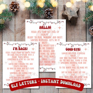Elf Letter, Elf Ideas, Christmas Elf, Elf Arrival Letter, Elf Goodbye, Elf Return Letter
