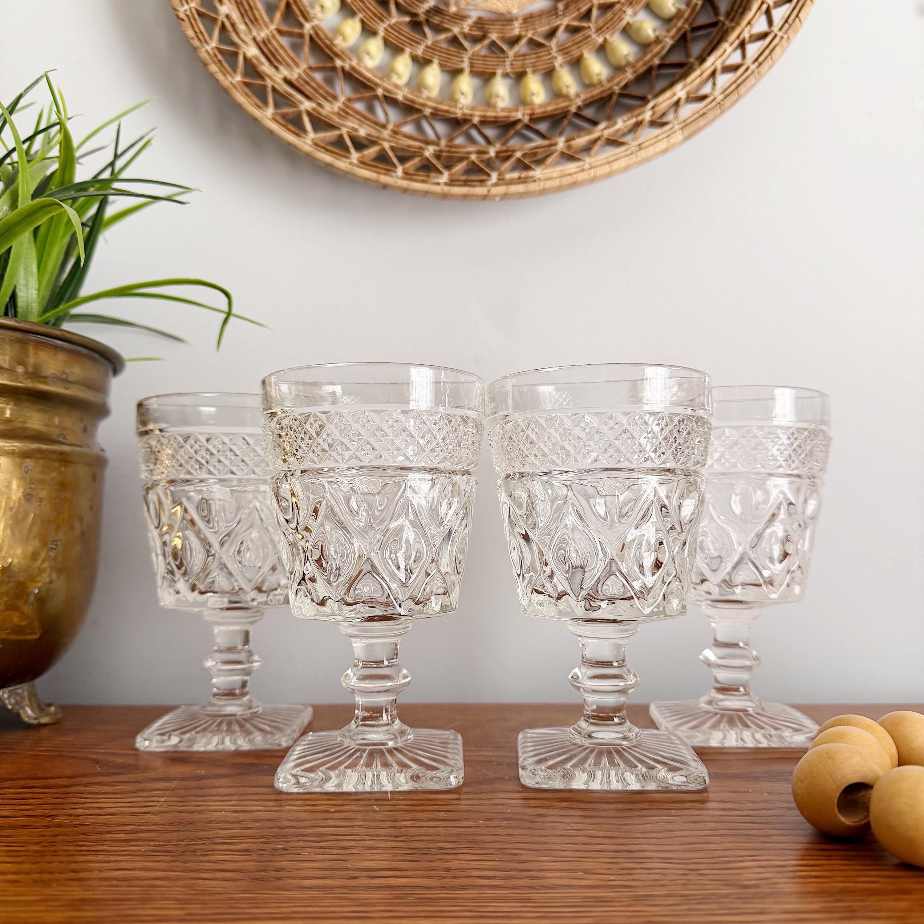 Vintage Carnival Glass Water Set - Etsy
