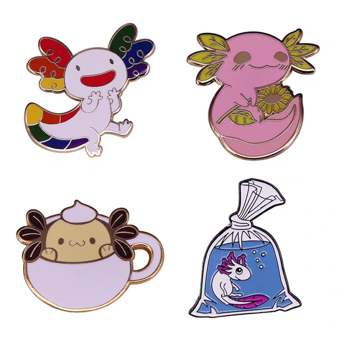 Axolotl Pin Set Axolotl Art Axolotl Jewelry Cute Axolotl - Etsy Canada