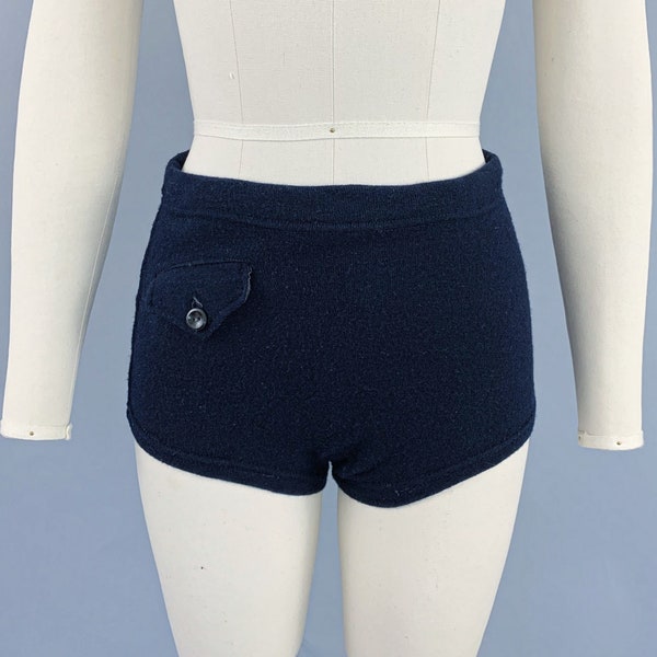 Vintage WWII 1940s US Navy Wool Knit Swimsuit Bathing Suit USN Sz.28