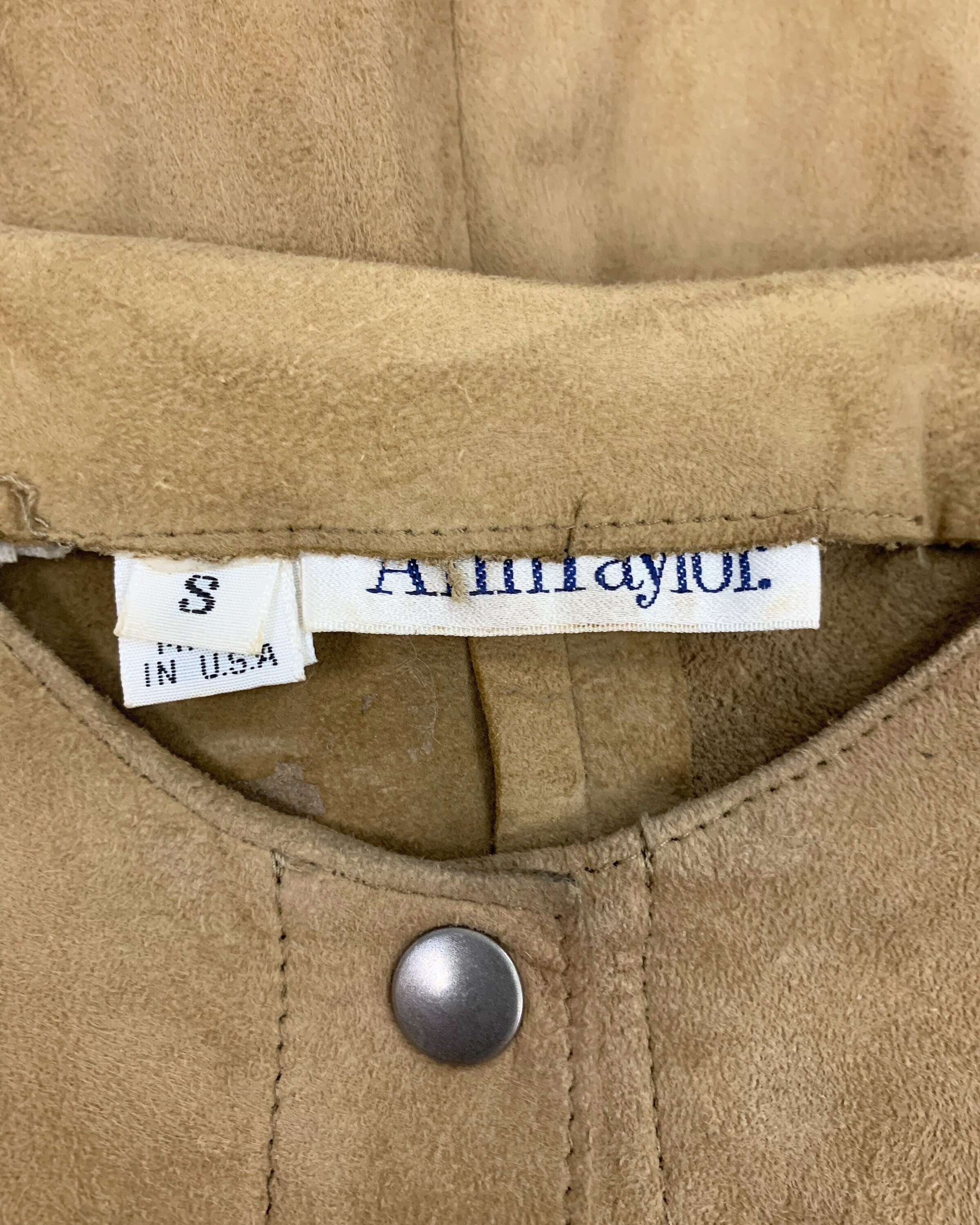 Vintage Ann Taylor Suede Dress Late 70s 
