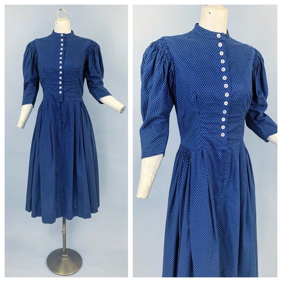 Vintage 70s Barbarino Dirndl calico dress | 1970s