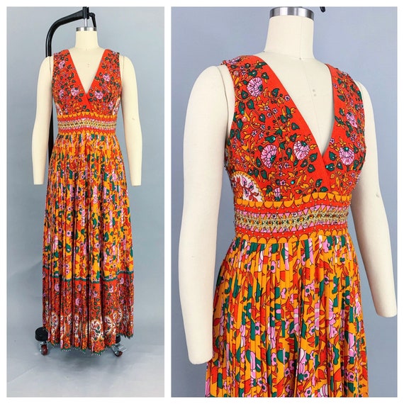 Vintage 60s Saks Fifth Ave jumpsuit | 1960s vibran