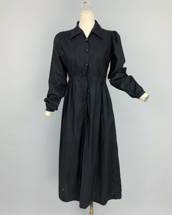 Antique Edwardian maids dress | 1900s 1910s black… - image 2