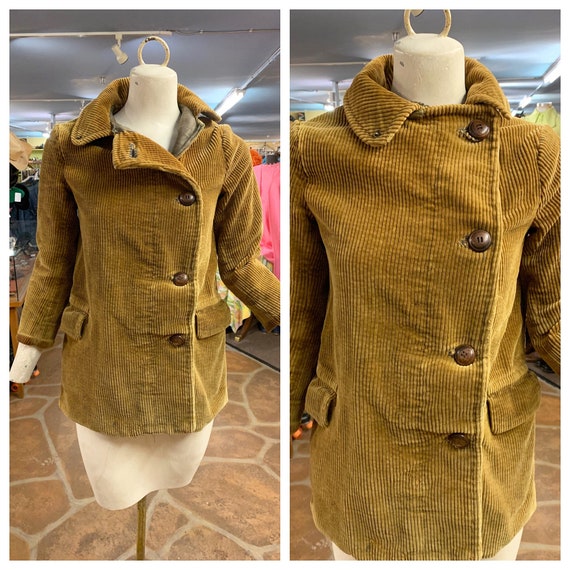 Vintage 30s corduroy work jacket | 1930s corduroy