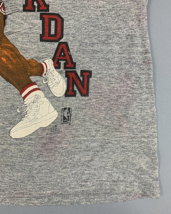 Vintage 80s Michael Jordan Cartoon Tshirt | 1980s Michael