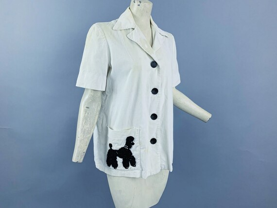Vintage 40s 50s corduroy blouse | 1940s 1950s Phi… - image 1