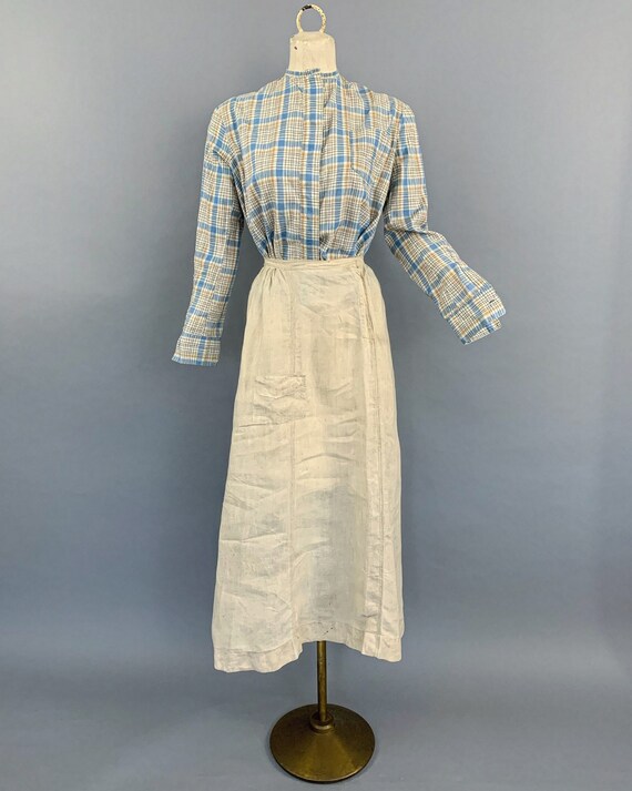 Antique Edwardian linen motoring skirt | 1900s 19… - image 2