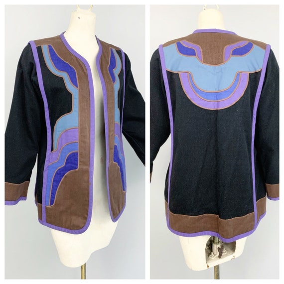 Vintage G Girvin Seattle Art to Wear RARE applique