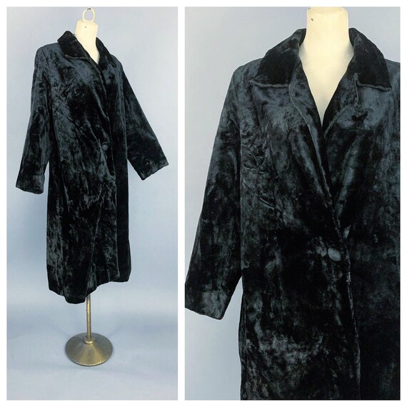 Antique Edwardian 20s plush coat | Antique 1910s … - image 1