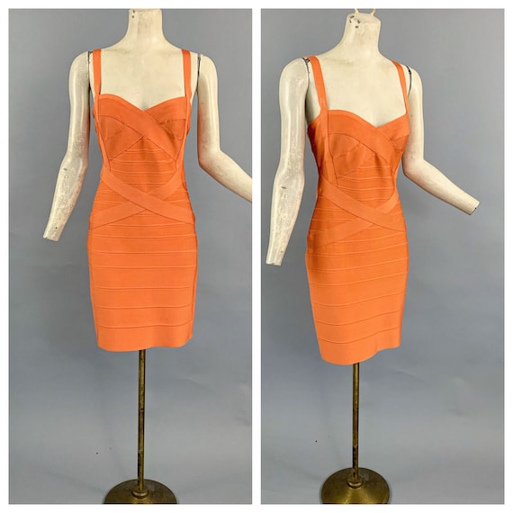 Herve leger colorblock dress 2025