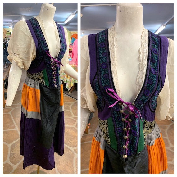 Antique Tyrolean folk dress | Vintage 1930s 1940s