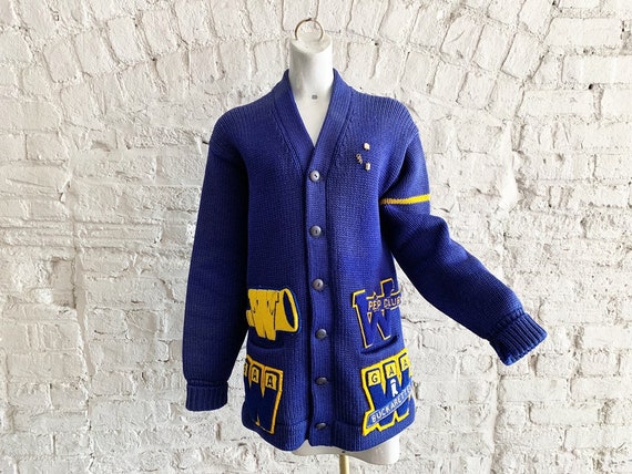 Vintage 50s Bradley Knitwear wool varsity letterma