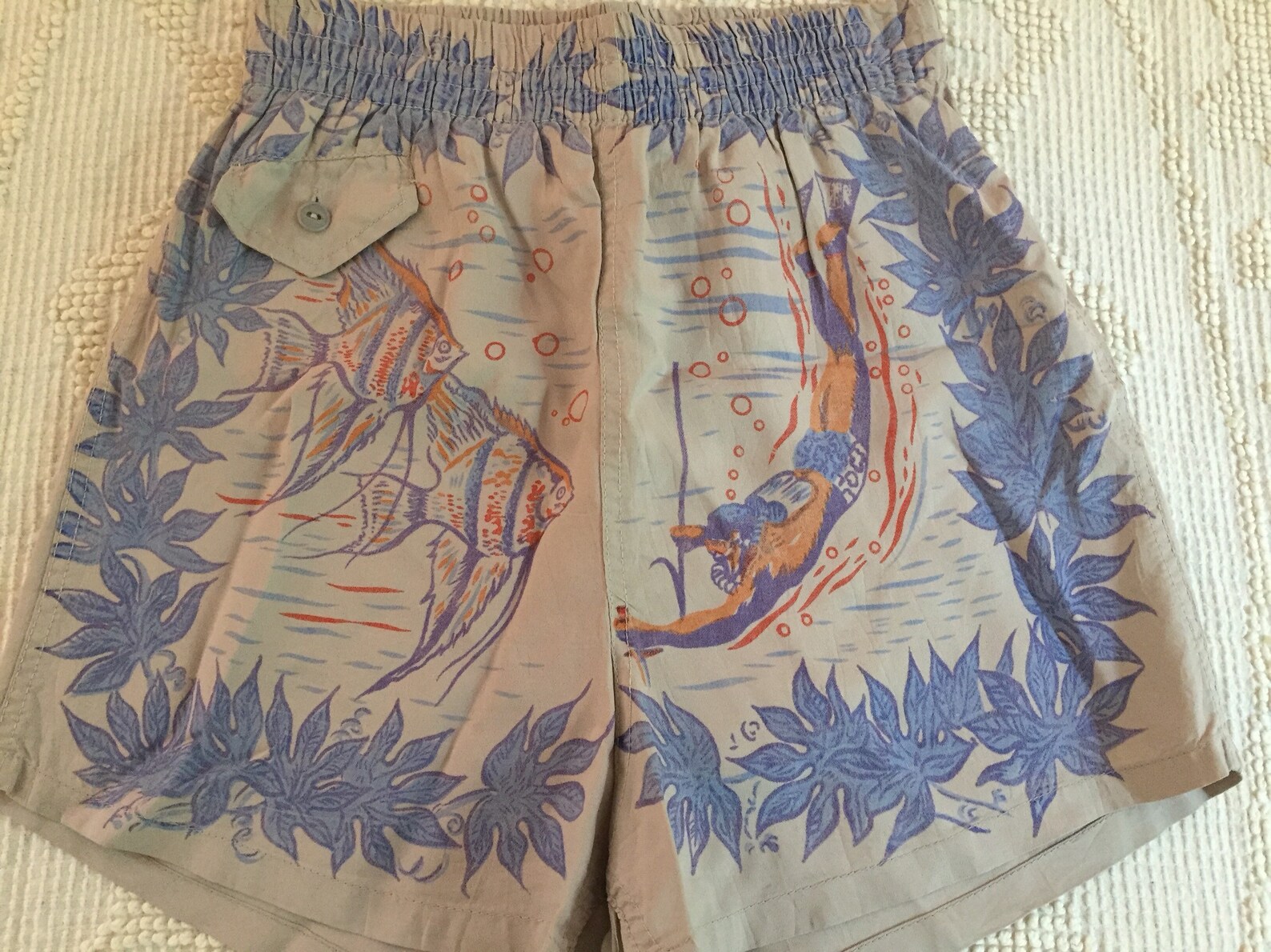 1940s Skin Diver Merman Swim Trunks Shorts | Etsy