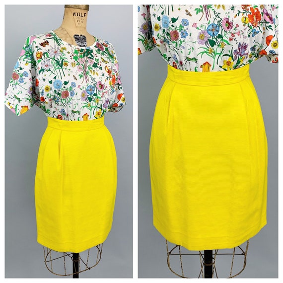 Vintage 90s Perry Ellis skirt | Spring 1991 Perry