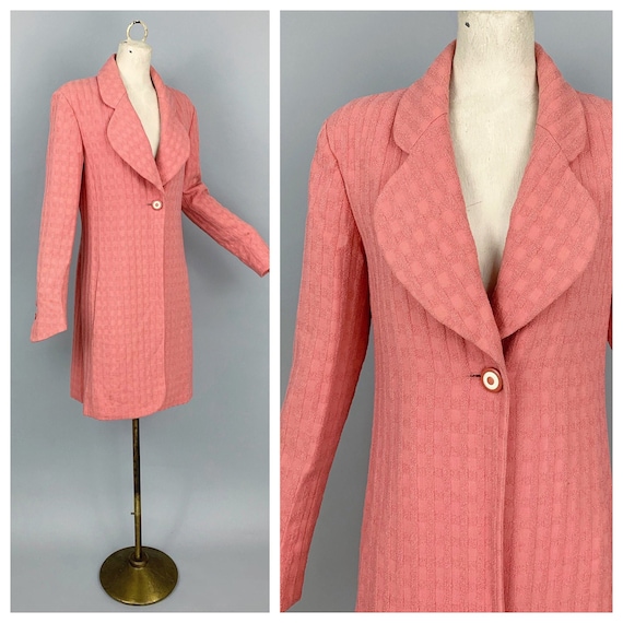 Vintage 80s Karl Lagerfeld wool coat | 1980s Karl