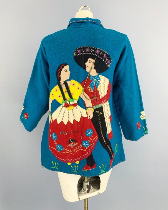 Vintage 40s Arte Azteca Mexican souvenir jacket |… - image 8