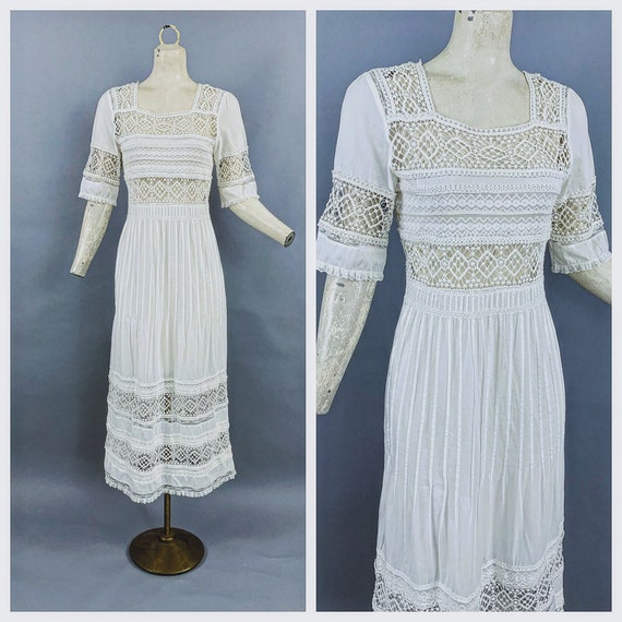 Antique 1910s Edwardian dress | 1910s Edwardian wh