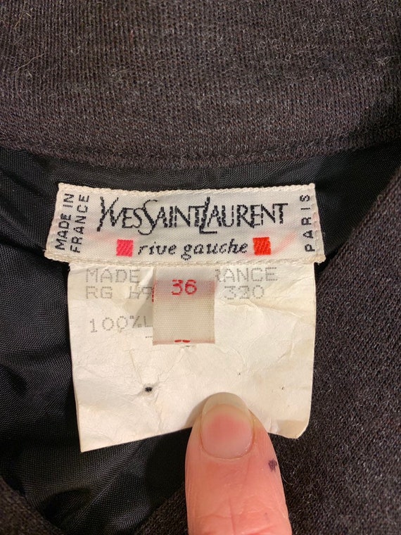 Vintage Yves Saint Laurent RIVE GAUCHE wool dress… - image 3