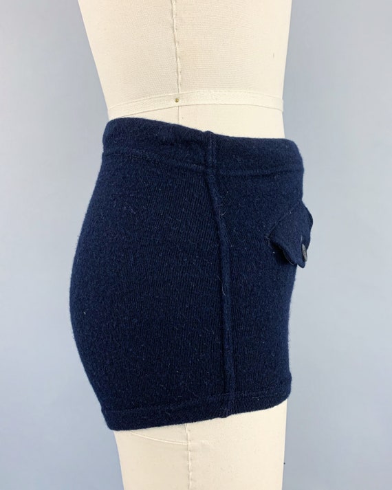 Vintage WWII 1940s US Navy Wool Knit Swimsuit Bat… - image 5