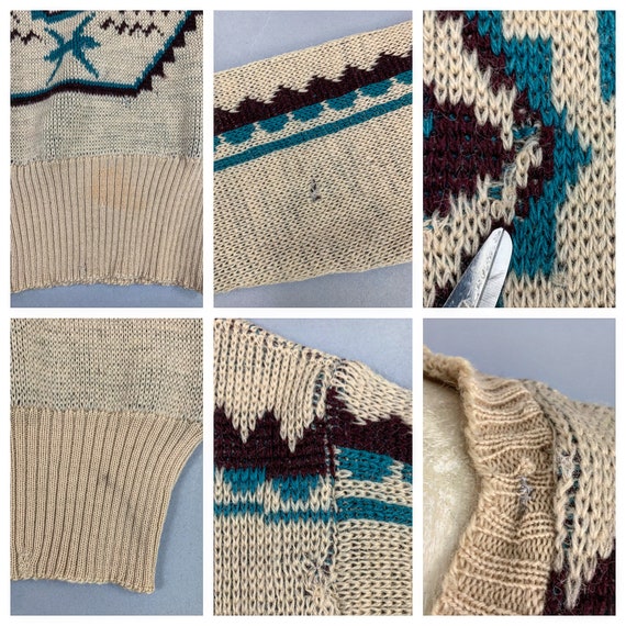 Vintage 40s Jantzen Zodiac wool sweater | Size 38 - image 8