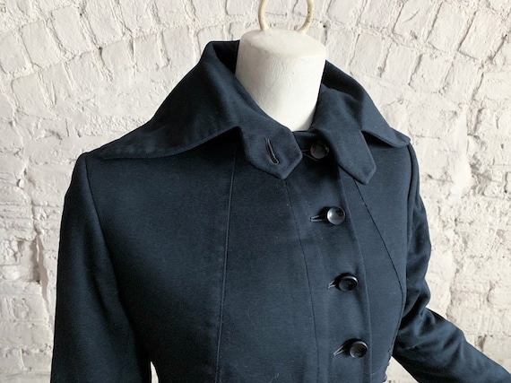 Antique Edwardian wool coat | 1900s 1910s black w… - image 5