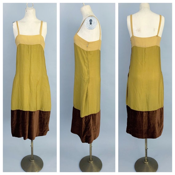 1920s burnout silk velvet flapper dress | Antique… - image 10