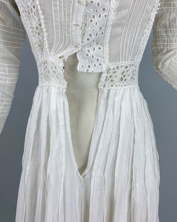 Antique early 1900s eyelet gown | Victorian Edwar… - image 8