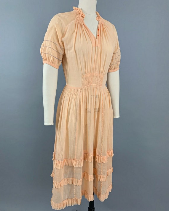 Vintage 20s 30s Hungarian dress | 1920s 1930s pea… - image 7