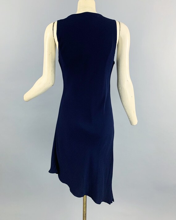 BEN De LISI Asymmetric Pearl Dress 