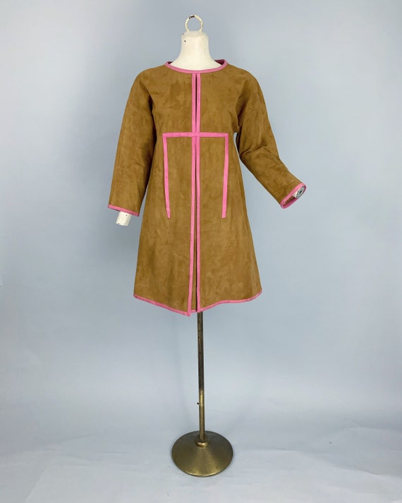 Vintage 60s Bonnie Cashin Sills suede dress | 1960