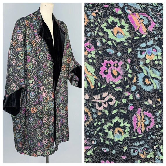 Vintage 20s metallic lame opera coat | Antique 192