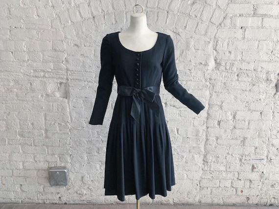 Vintage 60s Adele Simpson wool dress | 1960s Adele