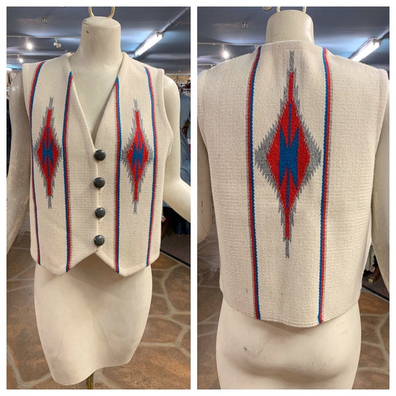 Vintage Ortega's Chimayo vest | Vintage 70s ladies