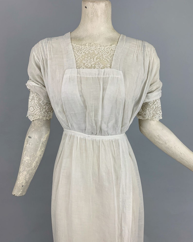 Antique Edwardian Tea Gown Early 1900s 1910s Edwardian White - Etsy