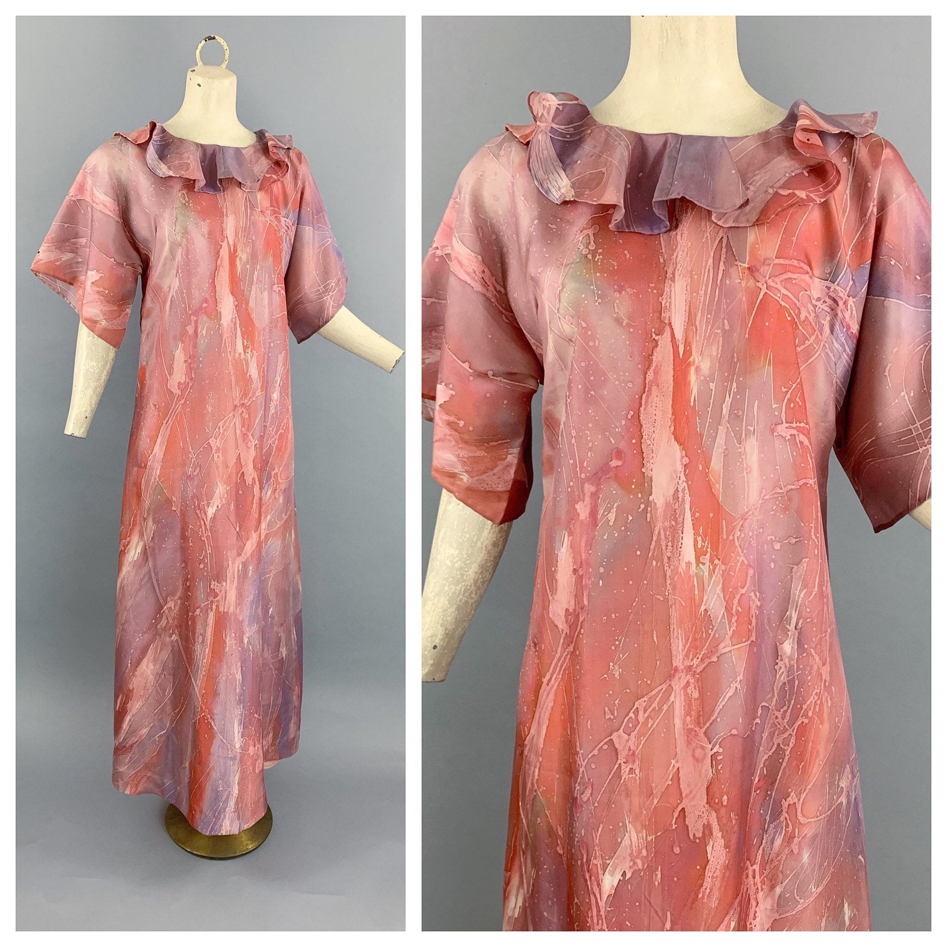 tunic mini dress Pinch Coral Ruffle Detailed Tunic Mini Dress