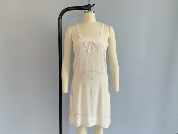 Vintage 20s silk step-in flapper chemise | 1920s i