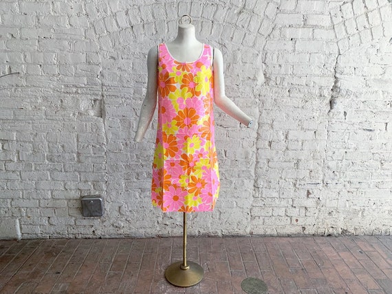 Vintage 60s RARE disposable PAPER dress | 1960s MO