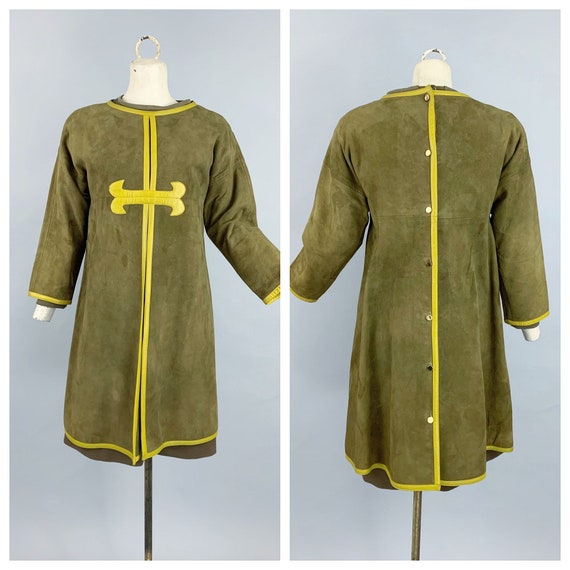 Vintage 60s Bonnie Cashin Sills suede tunic & knit