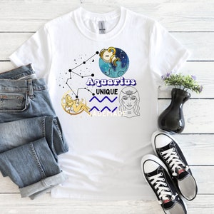 Aquarius Zodic-PNG-Sublimation-Digital