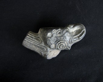 Terra Cotta Burmese Elephant Pipe
